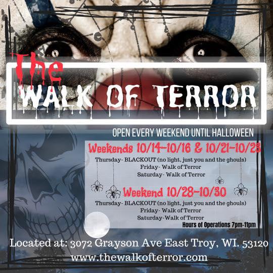 Walk of Terror East Troy 2021 poster