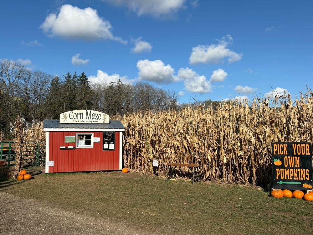 Creekside Valley Farm Corn Maze entrance