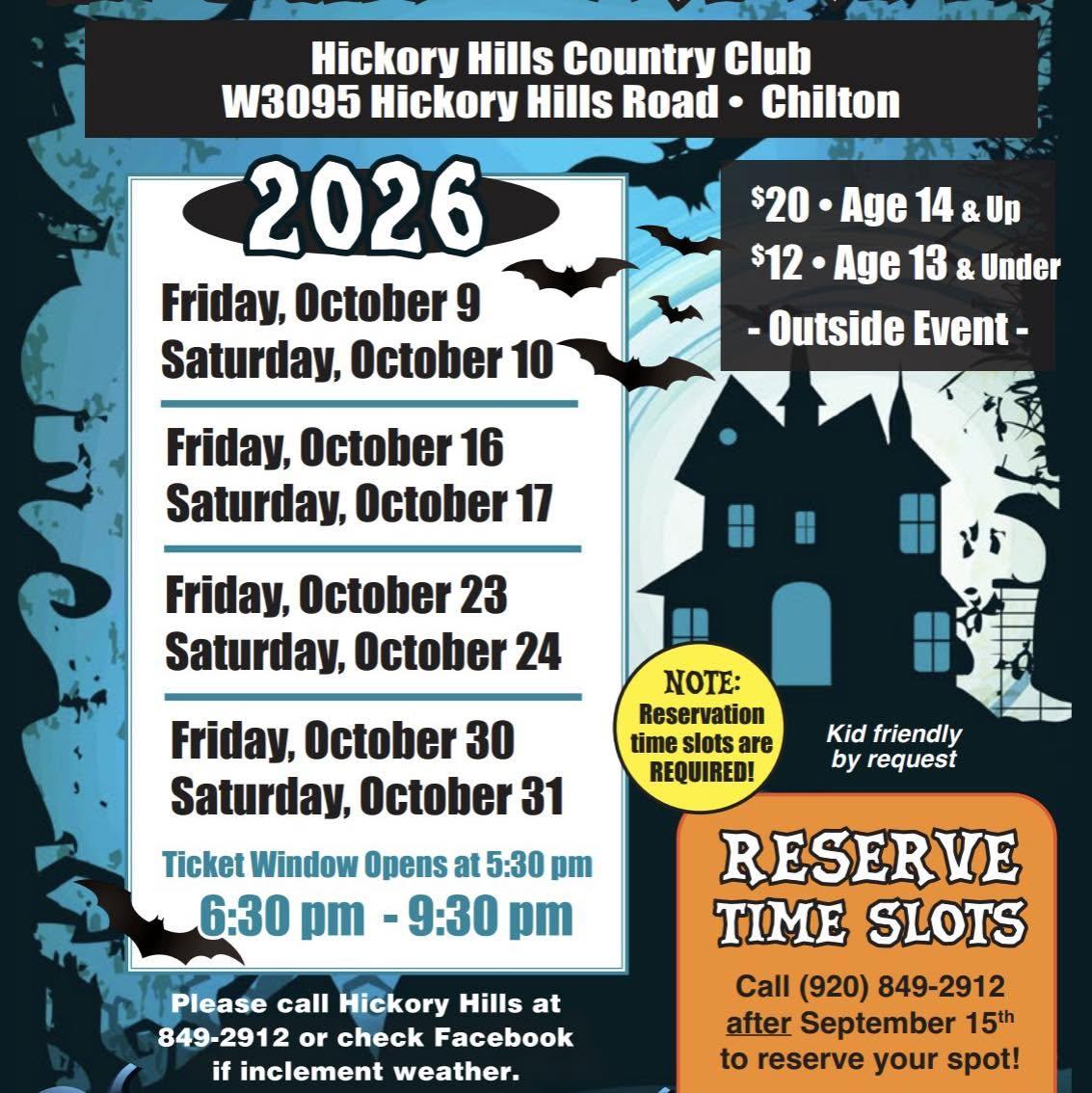 2026 Haunted Halloween Golf Cart Rides flyer